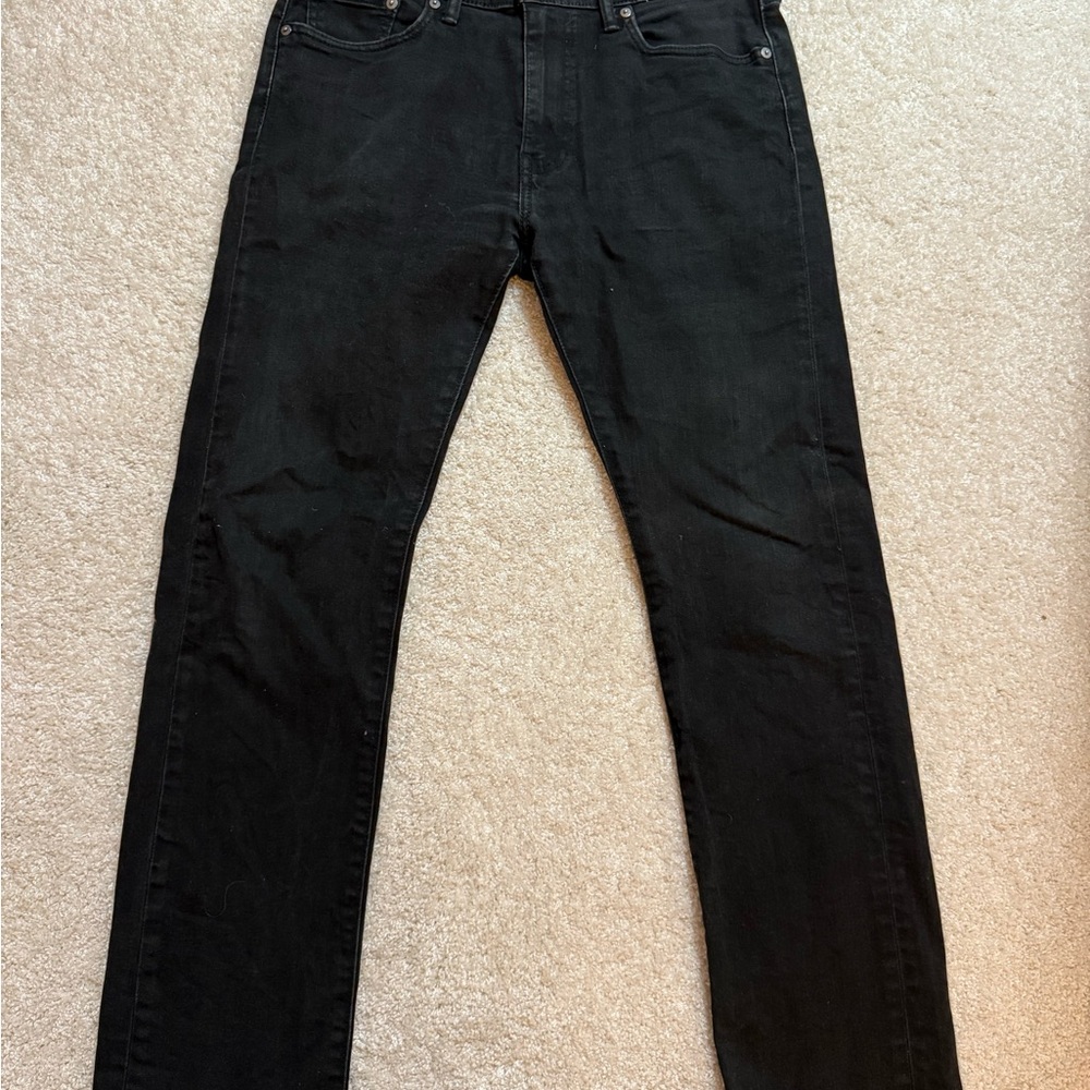 Levi's Men's Skinny Jeans - Black 513 33 x 32